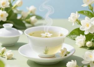经典茉莉奶白饮品